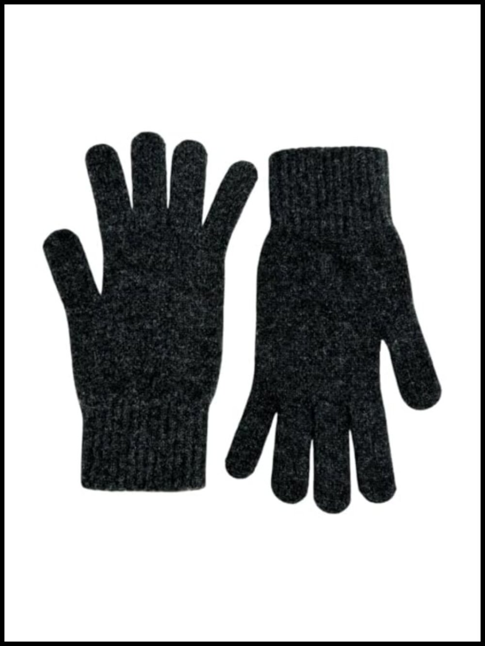 Cashmere Knitted Winter Gloves Men 2 Ply Scottish Warm